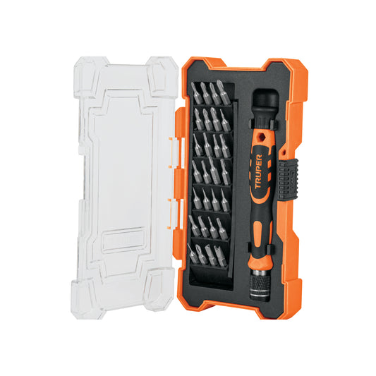 Desarmador de Precisión JOY-29 con 28 Puntas Intercambiables - Kit Profesional para Electrónica y Reparaciones de Precisión