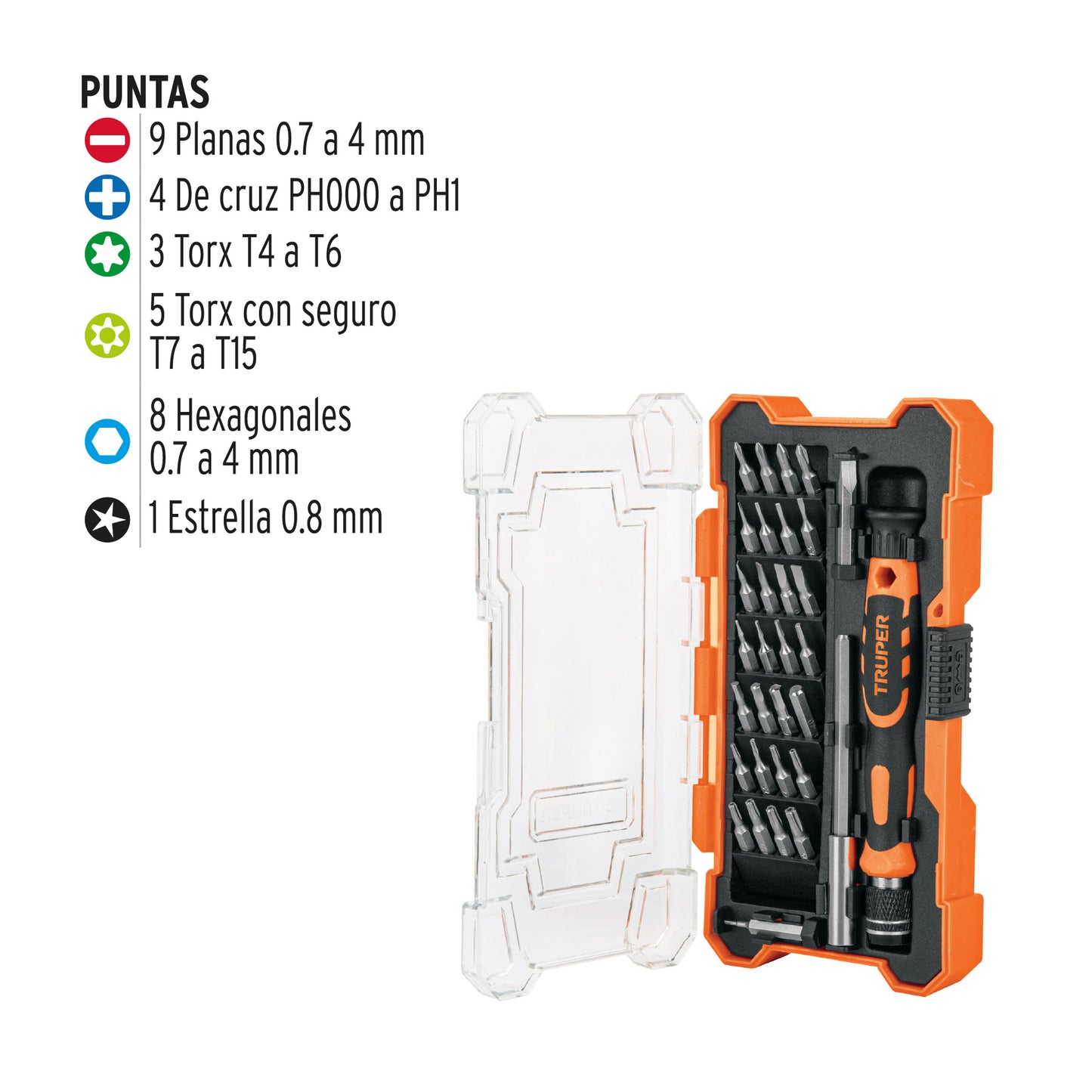 Desarmador de Precisión JOY-32 con 30 Puntas Intercambiables y Extensión - Kit Profesional para Electrónica, Reparación de Celulares y Trabajos de Precisión - Acero Cromo Vanadio 2X Más Resistente