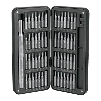 Desarmador de Precisión JOY-57X con 56 Puntas Intercambiables - Kit Profesional para Electrónica y Reparaciones de Precisión - Acero S2 Resistente