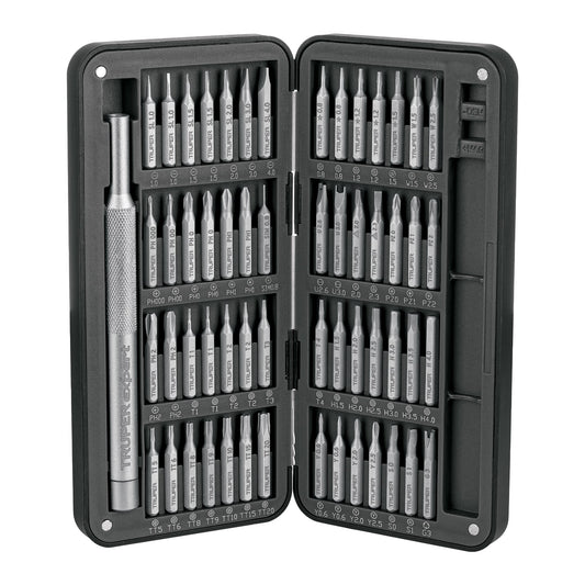 Desarmador de Precisión JOY-57X con 56 Puntas Intercambiables - Kit Profesional para Electrónica y Reparaciones de Precisión - Acero S2 Resistente