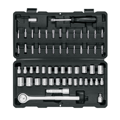 Juego de Herramientas Pretul 60 Piezas 1/4" y 3/8" para Mecánico Profesional - Kit Completo con Estuche Organizador JUDA-60P