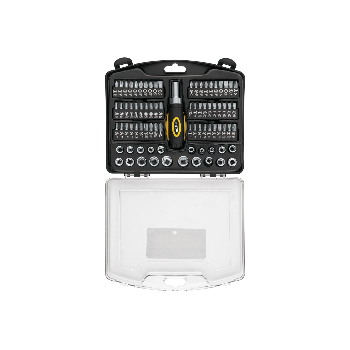 Juego de Herramientas Mecánico 81 Piezas 1/4" Pretul JUDA-81P - Kit Profesional con Matraca y Estuche - Solución Completa para Reparación Automotriz