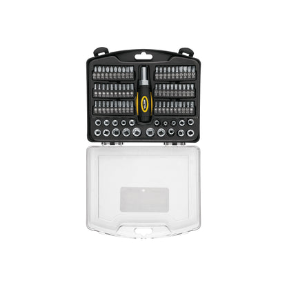 Juego de Herramientas Mecánico 81 Piezas 1/4" Pretul JUDA-81P - Kit Profesional con Matraca y Estuche - Solución Completa para Reparación Automotriz