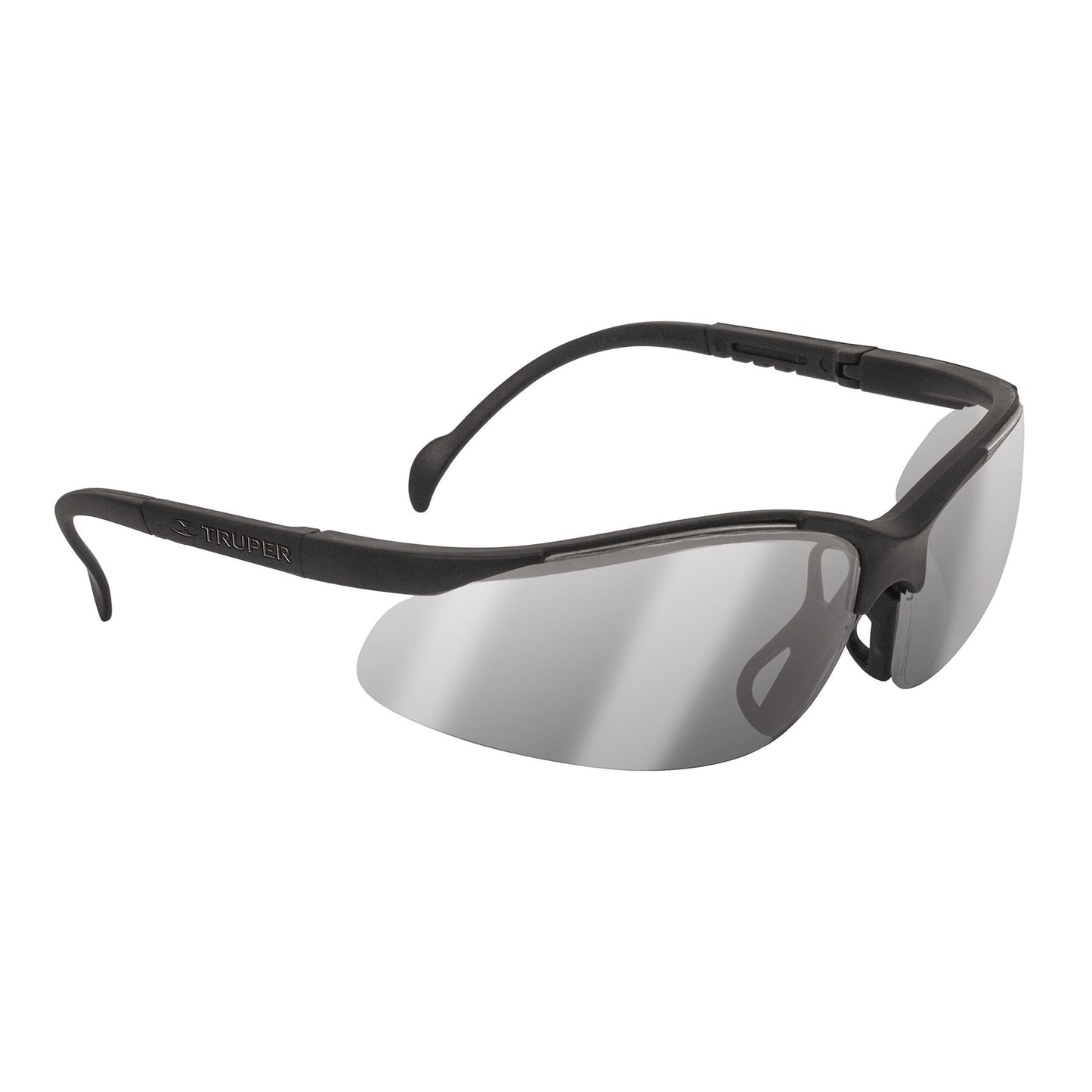 Lentes de Seguridad Espejo Plata TRUPER Vision LEDE-EP - Protección UV Antirayadura para Industria Construcción y Taller