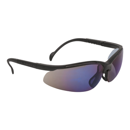 Lentes de Seguridad Truper LEDE-EZ Espejo Azul - Protección UV Antirayadura para Industria y Construcción