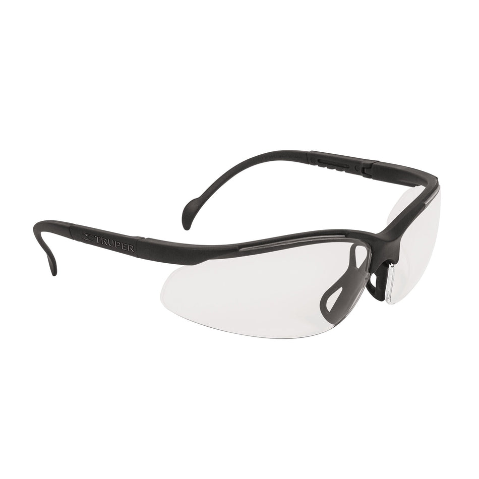 Lentes de Seguridad Transparentes Truper Vision LEDE-ST - Protección UV Policarbonato Antirayadura para Industria Construcción Taller