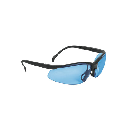 Lentes de Seguridad Azules Truper Vision LEDE-SZ - Protección UV Policarbonato Antirayadura para Industria Construcción Taller