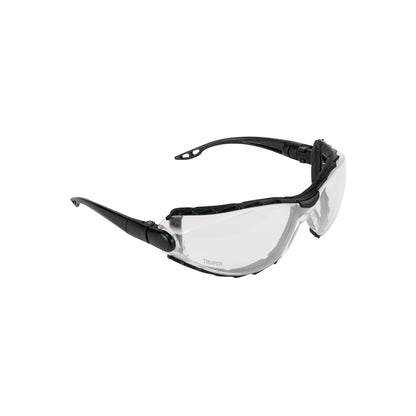 Lentes de Seguridad Antiempañantes Expert LEDE-TX - Protección UV Policarbonato con Marco Espuma y Correa Ajustable para Trabajo, Deportes y Hogar
