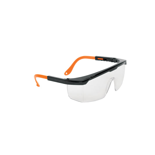 Lentes de Seguridad Ajustables Truper Classic LEN-2000 - Protección UV Antirayadura para Industria, Construcción y Taller - Mica Policarbonato Transparente
