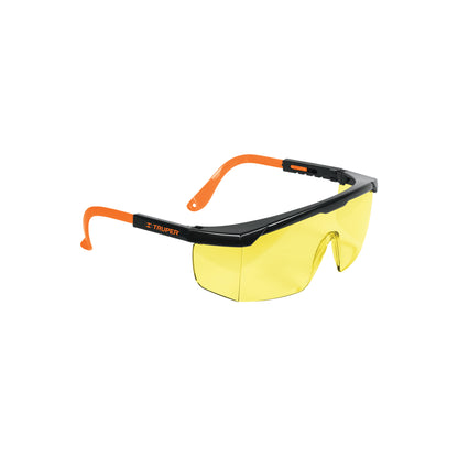 Lentes de Seguridad Industrial Truper LEN-2000A - Protección UV Antirayadura para Construcción y Taller