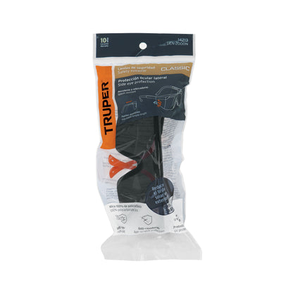 Lentes de Seguridad Truper Classic LEN-2000N - Protección UV Policarbonato Antirayadura para Industria y Construcción