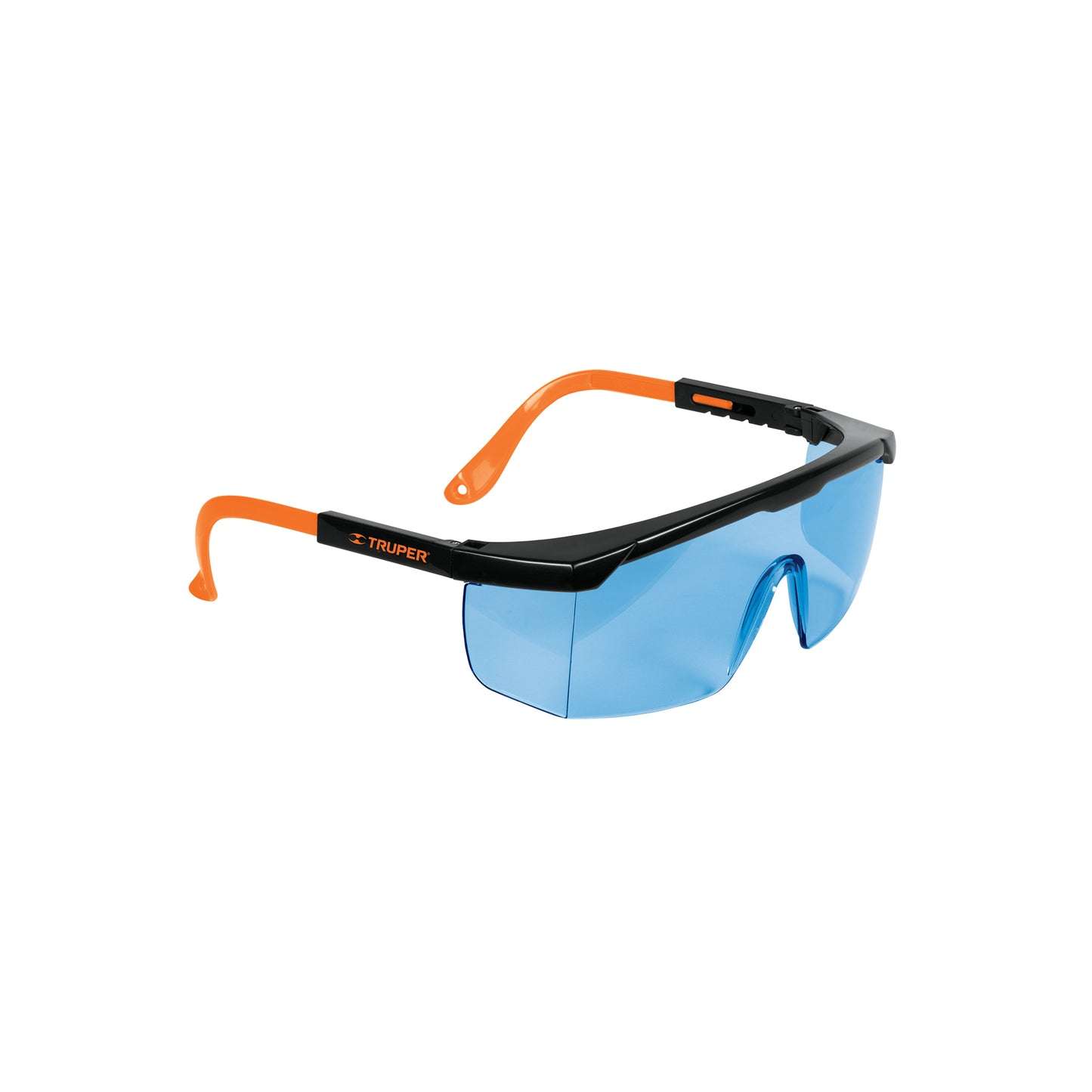 Lentes de Seguridad Truper Classic LEN-2000Z - Protección UV Antirayadura Policarbonato Azul - Industria Construcción Taller