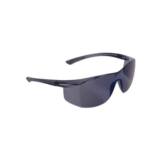 Lentes de Seguridad Truper Ultralite Espejo Azul - Protección UV Antirayadura Policarbonato - Solución Profesional para Industria Construcción Taller - LEN-LEZ