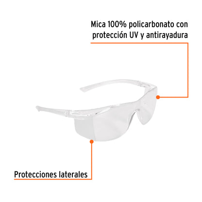 Lentes de Seguridad Antiempañantes Ultralite LEN-LT-AE - Protección UV Policarbonato para Industria y Construcción