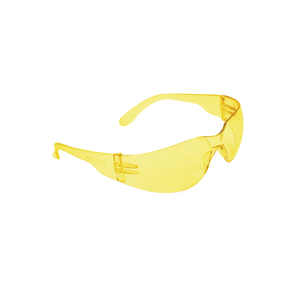 Lentes de Seguridad Ámbar Pretul Lite LEN-SA-P - Protección UV Policarbonato Antirayaduras para Industria Construcción Taller