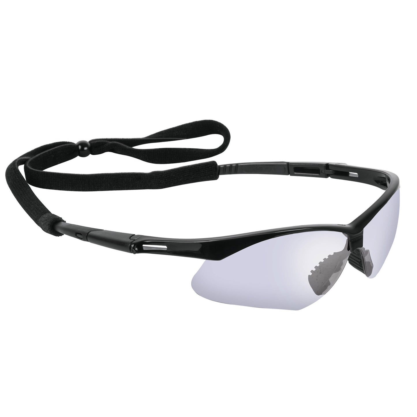 Lentes de Seguridad Industrial Espejo Azul con Cordón Ajustable - Protección UV Antirayadura para Construcción y Taller - LESP-EZ