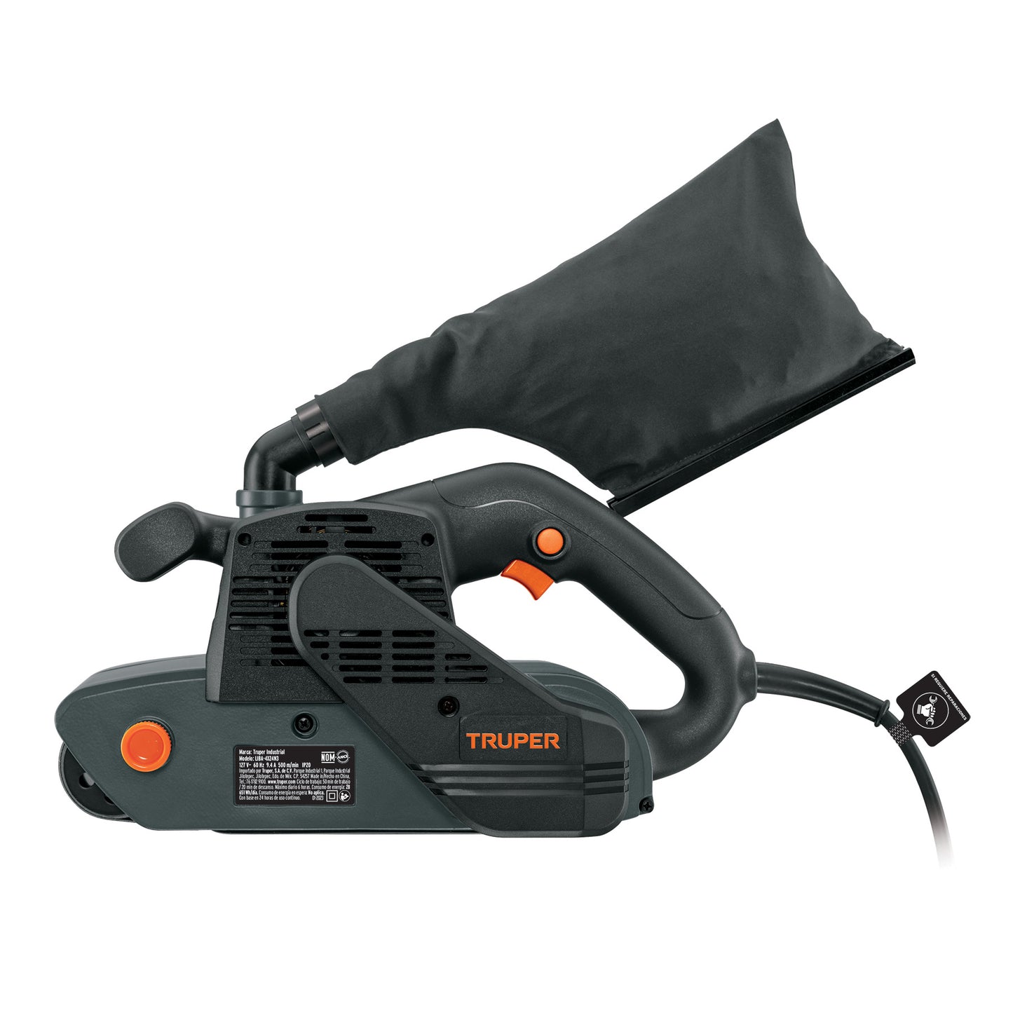 Lijadora de Banda 4x24 Pulgadas 1200W TRUPER Industrial - Remoción Rápida de Material con Sistema Cambio Rápido - LIBA-4X24N3