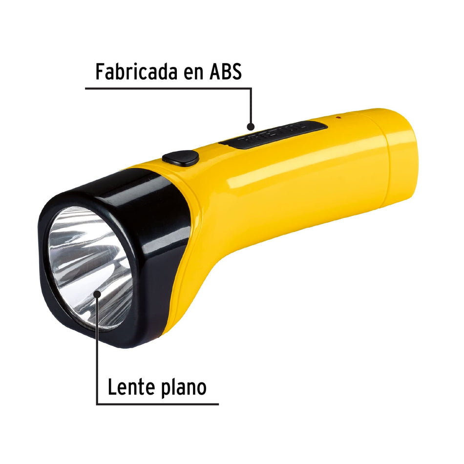 Linterna recargable de LED, 70 lúmenes, Pretul