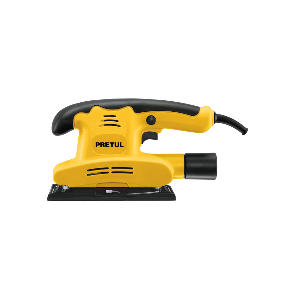 Lijadora Orbital PRETUL 150W 1/3 Hoja - Solución Profesional para Lijado Preciso con Mango Ergonómico y Adaptador Aspiradora - LIOR-1/3P4