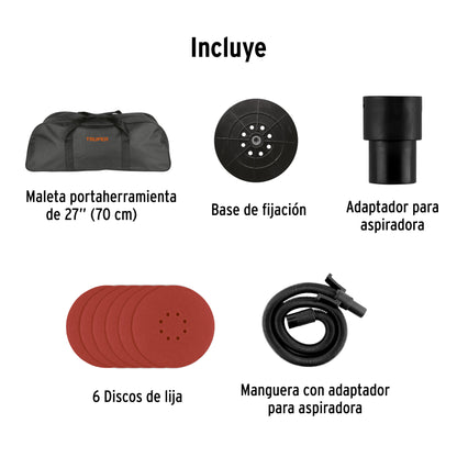 Lijadora de pared y techo 9" 750W, profesional, TRUPER PRO