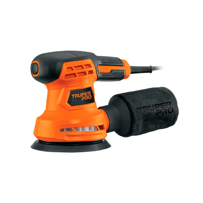 Lijadora Roto Orbital TRUPER PRO 5" 260W - Acabado Profesional para Carpintería y Repintado Automotriz - LIRO-5A2