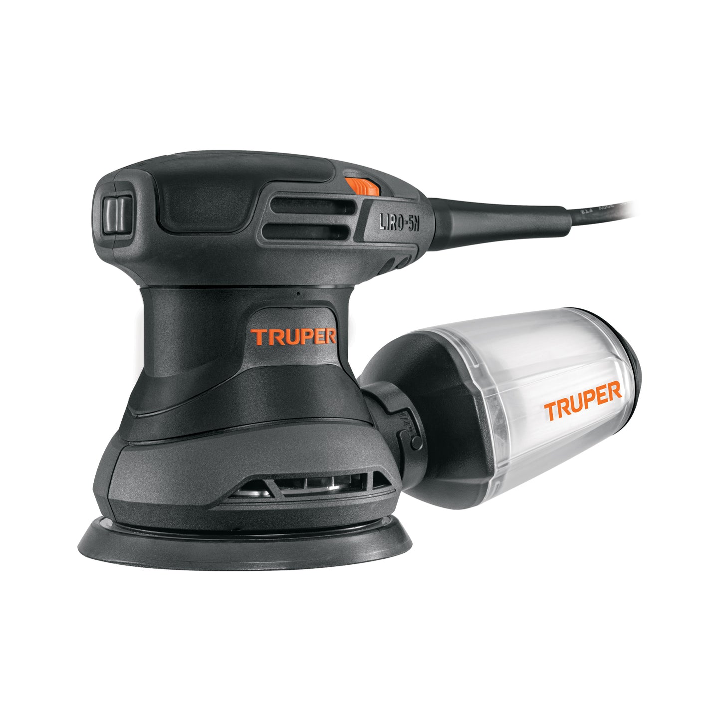 Lijadora Roto Orbital 5 Pulgadas 260W TRUPER LIRO-5N2 Industrial - Acabado Profesional para Carpintería y Preparación de Superficies Automotrices