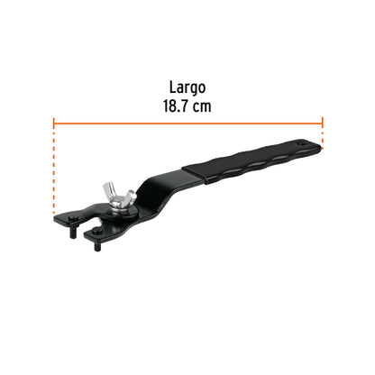 Llave de repuesto ajustable para esmeriladoras 4 1/2", 7",9"