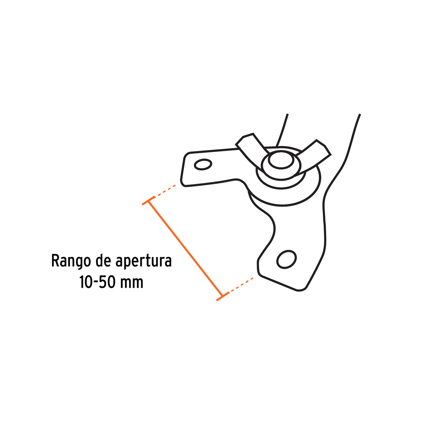 Llave de repuesto ajustable para esmeriladoras 4 1/2", 7",9"