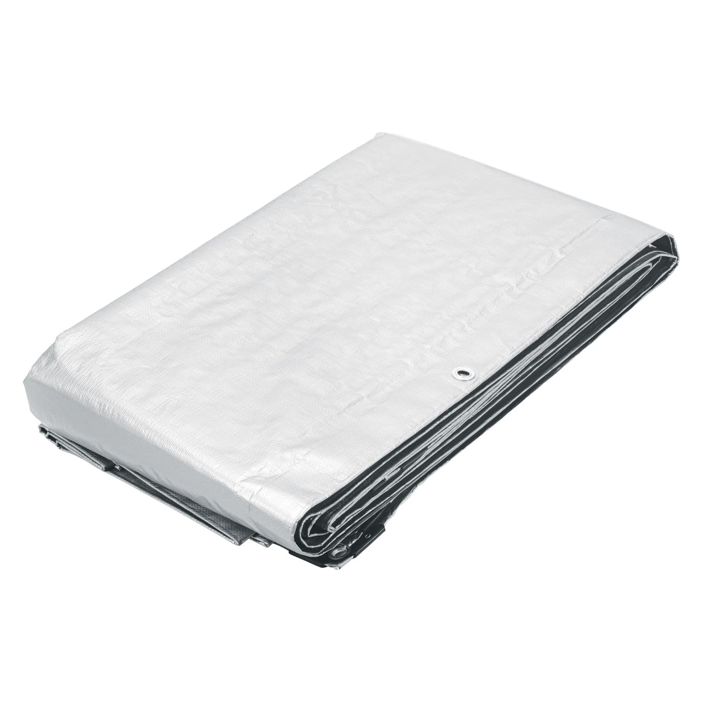 Lona Impermeable PRETUL 6x12m Blanca 110g/m² - Protección Total para Autos, Piscinas y Muebles Exterior - Reforzada con Ojillos Aluminio