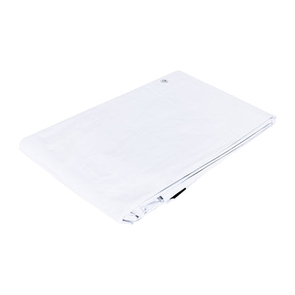 Lona Impermeable PRETUL 6x6m Blanca - Protección Total para Autos, Piscinas y Muebles Exterior - Polietileno Reforzado 110g/m² con Ojillos