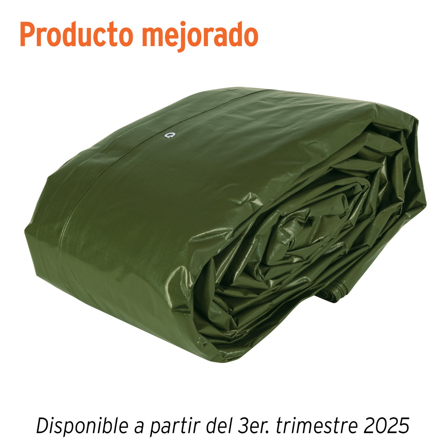 Lona Uso Rudo 12x17m Verde Olivo TRUPER EXPERT - Protección Impermeable UV Resistente para Construcción y Climas Extremos - 240g/m² Polietileno Reforzado