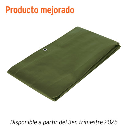 Lona Impermeable Uso Rudo 2x3m Verde Olivo TRUPER EXPERT - Solución Profesional Contra Intemperie y Protección UV - Polietileno 240g/m² con Refuerzo Anti-Desgarre