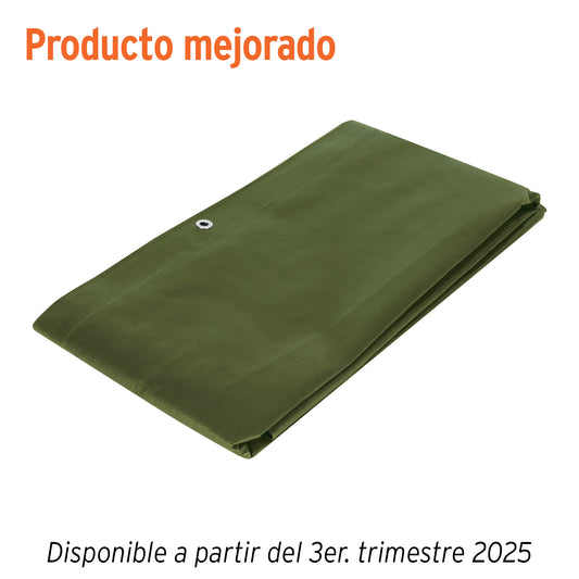 Lona Impermeable Uso Rudo 2x3m Verde Olivo TRUPER EXPERT - Solución Profesional Contra Intemperie y Protección UV - Polietileno 240g/m² con Refuerzo Anti-Desgarre