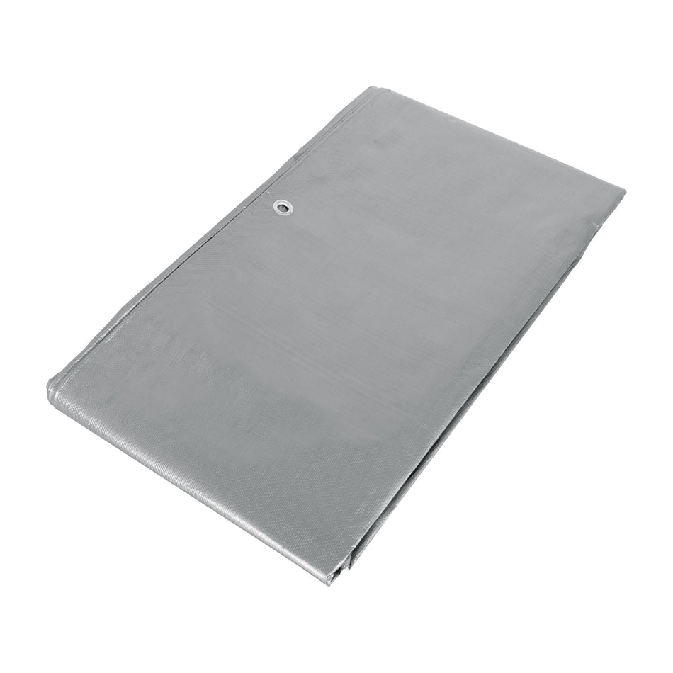 Lona Polietileno Reforzada 3x3m TRUPER LT-33 - Protección UV Resistente Rasgaduras Gris 180g/m2
