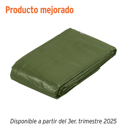 Lona Impermeable Uso Rudo 5x6m Verde Olivo TRUPER EXPERT - Protección UV Resistente Intemperie