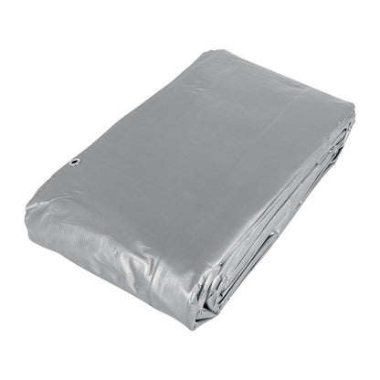 Lona Polietileno Reforzada 6x12m TRUPER LT-612 - Protección UV Resistente Rasgaduras Gris 180g/m2 Anti-Moho