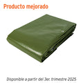Lona Uso Rudo TRUPER EXPERT 6x12m Verde Olivo 240g/m² - Protección Impermeable UV para Construcción y Climas Extremos