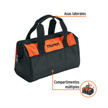 Maleta Portaherramientas Profesional 12 Pulgadas MALE-12 Truper - Organiza y Transporta Herramientas con Facilidad