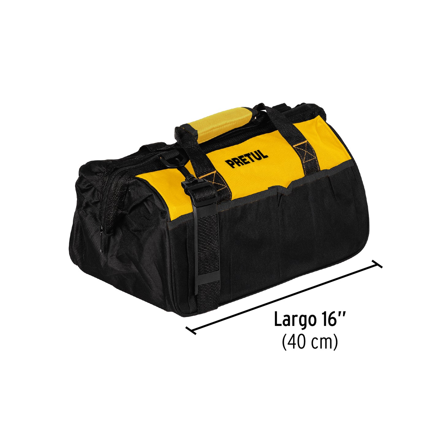 Maletín Portaherramientas Profesional 16 Pulgadas PRETUL - Organiza y Transporta Herramientas con Múltiples Compartimentos