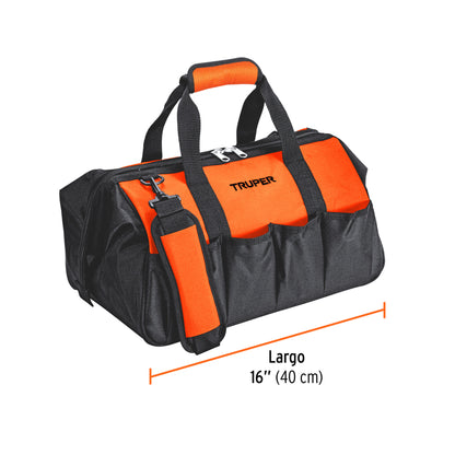 Maleta Portaherramientas Profesional 16" TRUPER MALE-16 - Organiza y Transporta Herramientas de Forma Segura