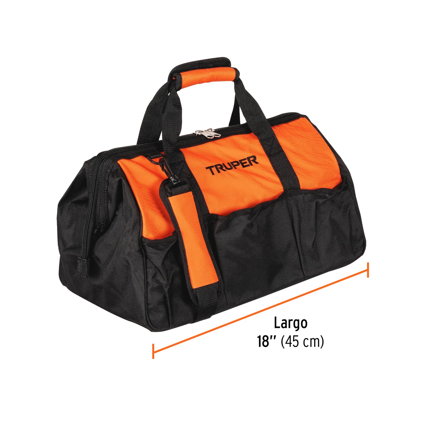 Maleta Portaherramientas Profesional 18" Truper MALE-18 - Organiza y Transporta Herramientas con Seguridad