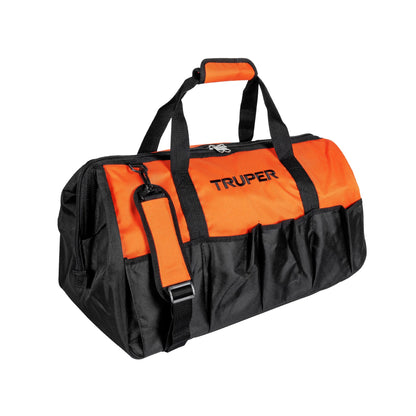 Maleta Portaherramientas Truper 22 Pulgadas - Poliéster 300D Uso Rudo con Compartimentos Organizadores - Solución Profesional para Transporte y Organización de Herramientas - MALE-22