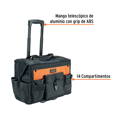 Maleta Portaherramientas con Ruedas Truper Expert MALE-22R - Solución Profesional para Transporte de Herramientas