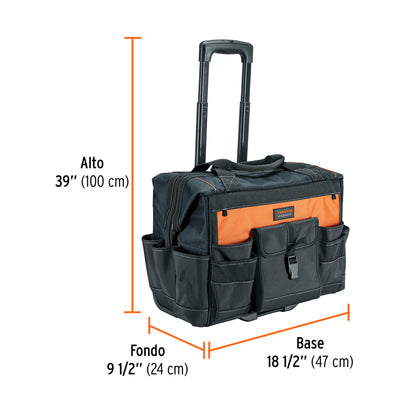 Maleta Portaherramientas con Ruedas Truper Expert MALE-22R - Solución Profesional para Transporte de Herramientas
