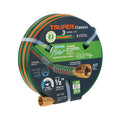 Manguera Reforzada 1/2" x 20m Truper MAN-20X1/2R - 3 Capas Anti-Dobleces con Conexiones Metálicas - Solución Profesional para Riego Doméstico