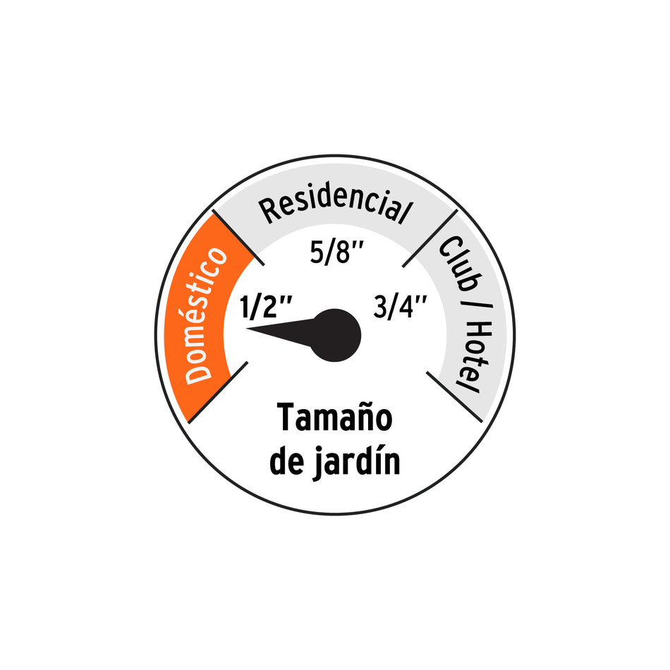 Manguera Reforzada 1/2" x 20m Truper MAN-20X1/2R - 3 Capas Anti-Dobleces con Conexiones Metálicas - Solución Profesional para Riego Doméstico