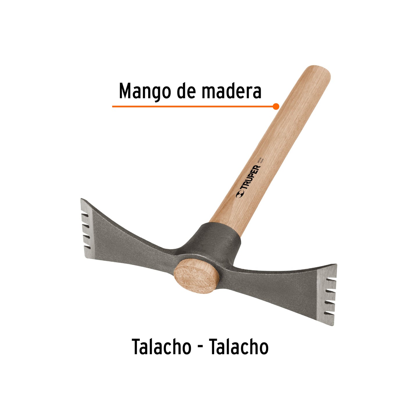 Martelina Talacho TRUPER 20 oz - Herramienta Profesional para Excavación, Jardinería y Deshierbe - Acero Cromo 5160 Alta Resistencia