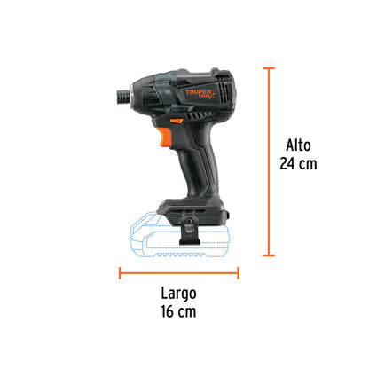 Destornillador de Impacto Inalámbrico 20V MAX-20DS Brushless - Solución Profesional para Pijas Extralargas en Metal