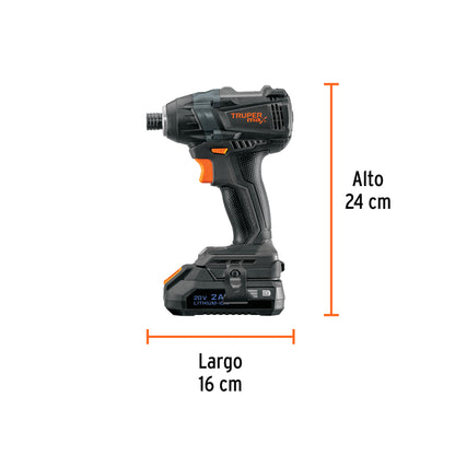 Destornillador de Impacto Inalámbrico 20V MAX-20D Brushless - Solución Profesional para Trabajos Pesados en Metal con 2 Baterías 2Ah y 3 Velocidades