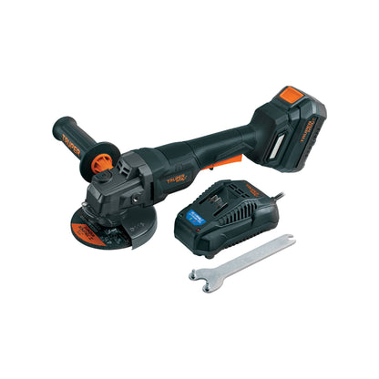 Esmeriladora Inalámbrica 4.5 Pulgadas 20V Brushless MAX-20EP - Motor Sin Carbones para Corte y Esmerilado Profesional de Acero, Ladrillo y Piedra - Incluye Batería 4Ah y Sistema Anti-Contragolpe
